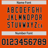 Custom Orange Varsity Full-Snap Color Block Letterman Jacket