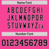 Custom Pink Varsity Full-Snap Color Block Letterman Jacket