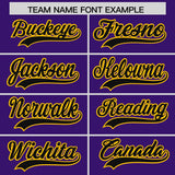 Custom Purple Varsity Full-Snap Color Block Letterman Jacket