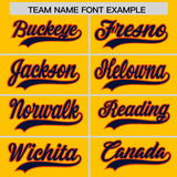 Custom Yellow Varsity Full-Snap Color Block Letterman Jacket