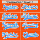 Custom Orange Varsity Full-Snap Color Block Letterman Jacket