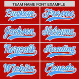 Custom Red Varsity Full-Snap Color Block Letterman Jacket