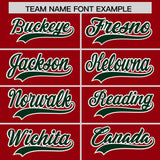 Custom Red Varsity Full-Snap Color Block Letterman Jacket