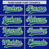 Custom Royal Varsity Full-Snap Color Block Letterman Jacket