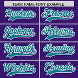 Custom Purple Varsity Full-Snap Color Block Letterman Jacket