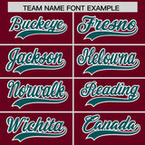 Custom Crimson Varsity Full-Snap Color Block Letterman Jacket