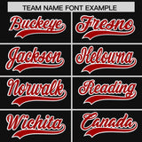 Custom Black Varsity Full-Snap Color Block Letterman Jacket