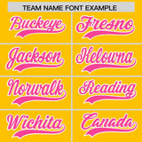 Custom Yellow Varsity Full-Snap Color Block Letterman Jacket