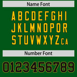 Custom Green Varsity Full-Snap Color Block Letterman Jacket