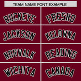 Custom Crimson Varsity Full-Snap Color Block Letterman Jacket