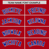 Custom Red Varsity Full-Snap Color Block Letterman Jacket