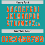 Custom Aqua Varsity Full-Snap Color Block Letterman Jacket