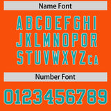 Custom Orange Varsity Full-Snap Color Block Letterman Jacket