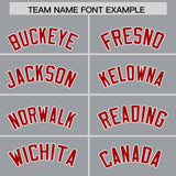 Custom Gray Varsity Full-Snap Color Block Letterman Jacket