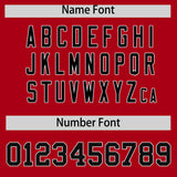 Custom Red Varsity Full-Snap Color Block Letterman Jacket