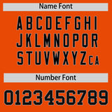 Custom Orange Varsity Full-Snap Color Block Letterman Jacket