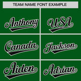 Custom Green Varsity Full-Snap Color Block Letterman Jacket