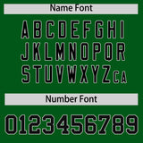 Custom Green Varsity Full-Snap Color Block Letterman Jacket