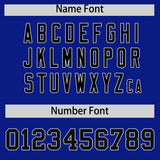 Custom Royal Varsity Full-Snap Color Block Letterman Jacket