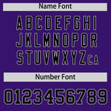 Custom Purple Varsity Full-Snap Color Block Letterman Jacket