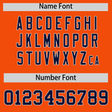 Custom Orange Varsity Full-Snap Color Block Letterman Jacket