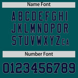 Custom Aqua Varsity Full-Snap Color Block Letterman Jacket