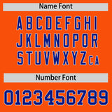 Custom Orange Varsity Full-Snap Color Block Letterman Jacket