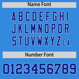 Custom Powder Blue Varsity Full-Snap Color Block Letterman Jacket