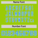 Custom Neon Green Varsity Full-Snap Color Block Letterman Jacket