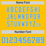 Custom Yellow Varsity Full-Snap Color Block Letterman Jacket