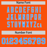 Custom Orange Varsity Full-Snap Color Block Letterman Jacket