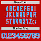 Custom Red Varsity Full-Snap Color Block Letterman Jacket