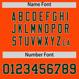 Custom Orange Varsity Full-Snap Color Block Letterman Jacket