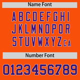 Custom Orange Varsity Full-Snap Color Block Letterman Jacket