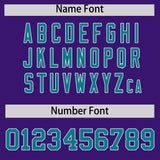 Custom Purple Varsity Full-Snap Color Block Letterman Jacket