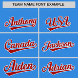 Custom Powder Blue Varsity Full-Snap Color Block Letterman Jacket