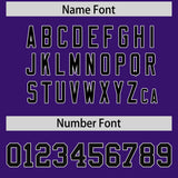 Custom Purple Varsity Full-Snap Color Block Letterman Jacket