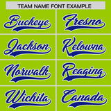 Custom Neon Green Varsity Full-Snap Color Block Letterman Jacket