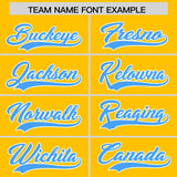 Custom Yellow Varsity Full-Snap Color Block Letterman Jacket