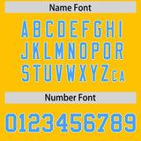 Custom Yellow Varsity Full-Snap Color Block Letterman Jacket