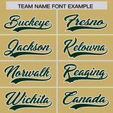 Custom Khaki Varsity Full-Snap Color Block Letterman Jacket