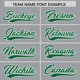 Custom Gray Varsity Full-Snap Color Block Letterman Jacket