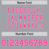 Custom Gray Varsity Full-Snap Color Block Letterman Jacket