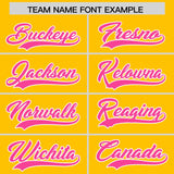 Custom Yellow Varsity Full-Snap Color Block Letterman Jacket