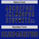 Custom Royal Varsity Full-Snap Color Block Letterman Jacket