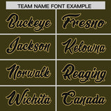 Custom Olive Varsity Full-Snap Color Block Letterman Jacket