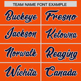 Custom Orange Varsity Full-Snap Color Block Letterman Jacket