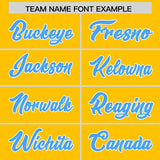 Custom Yellow Varsity Full-Snap Color Block Letterman Jacket