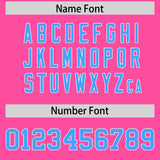 Custom Pink Varsity Full-Snap Color Block Letterman Jacket