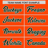 Custom Orange Varsity Full-Snap Color Block Letterman Jacket